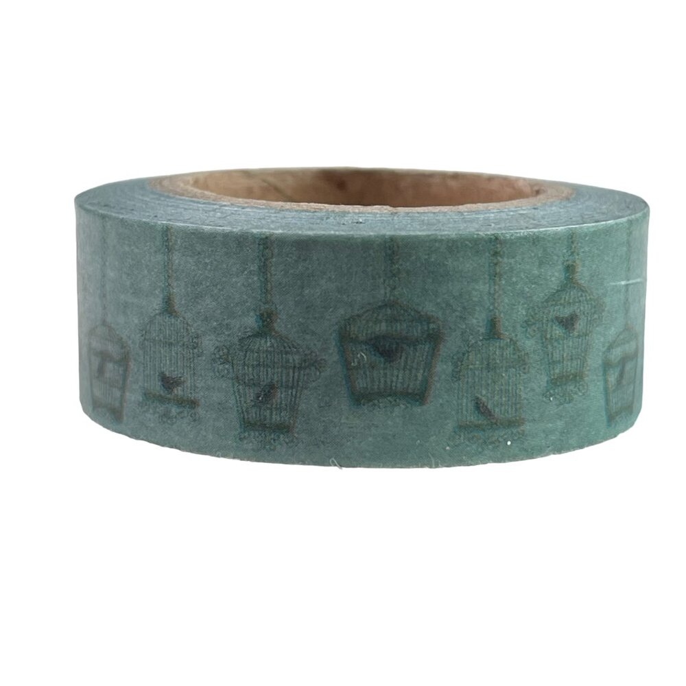 Bird House Blue Washi Tape Papercraft Scrapbook Planner School Decorative u